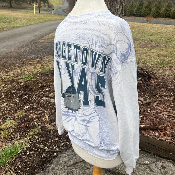 GEORGETOWN HOYAS VINTAGE SWEATSHIRT 1990s XL MENS - Picture 3 of 9